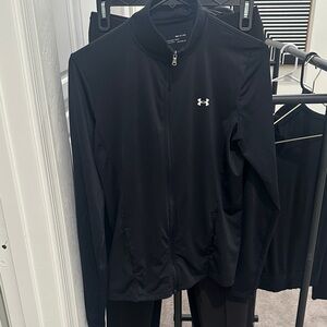 Under Armour Black Zip-Up Thin Jacket